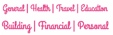 Category labels shown across the top of the calendar